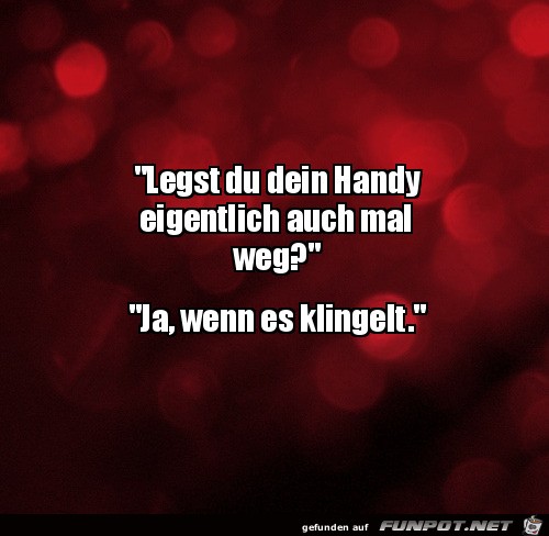 Handy weglegen