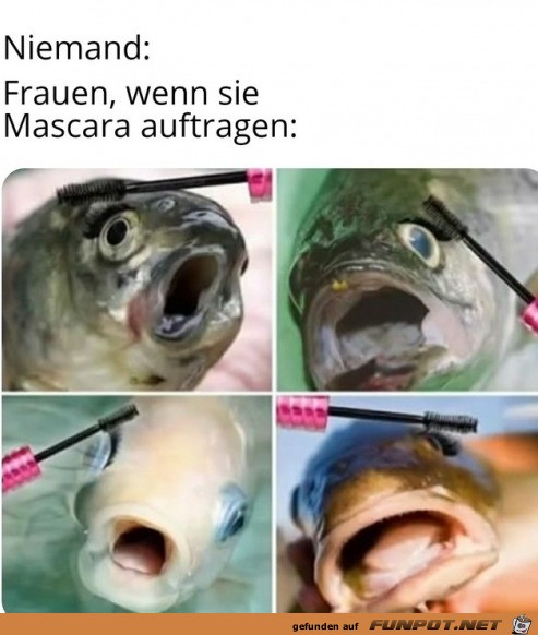 Mascara auftragen