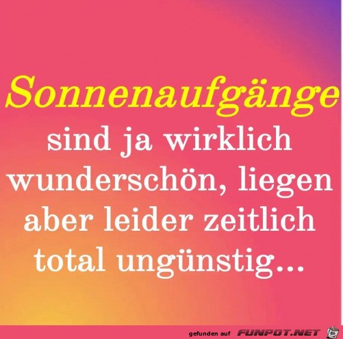 Sonnenaufgnge