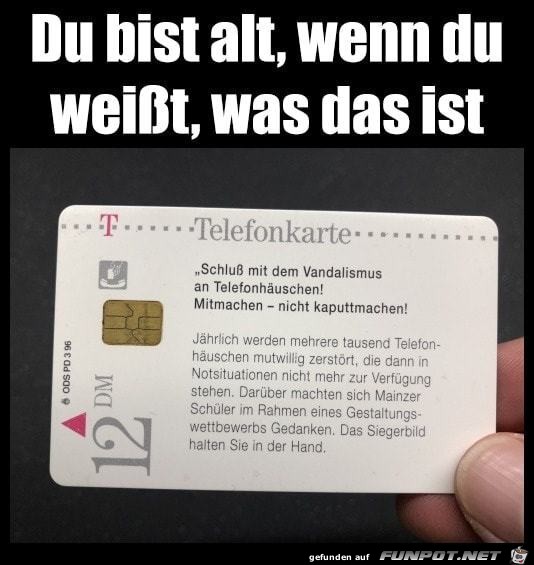 Du bist alt