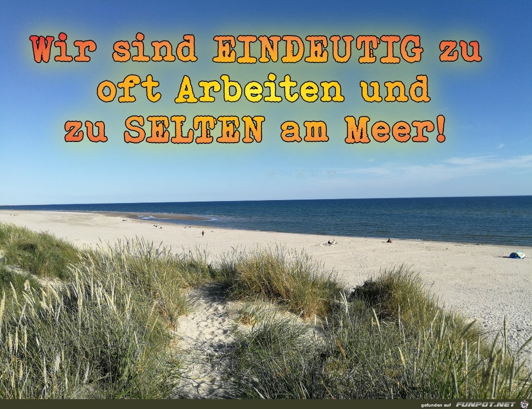 Eindeutig zu wenig Meer