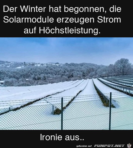 Der Winter hat begonnen Der Winter hat begonnen