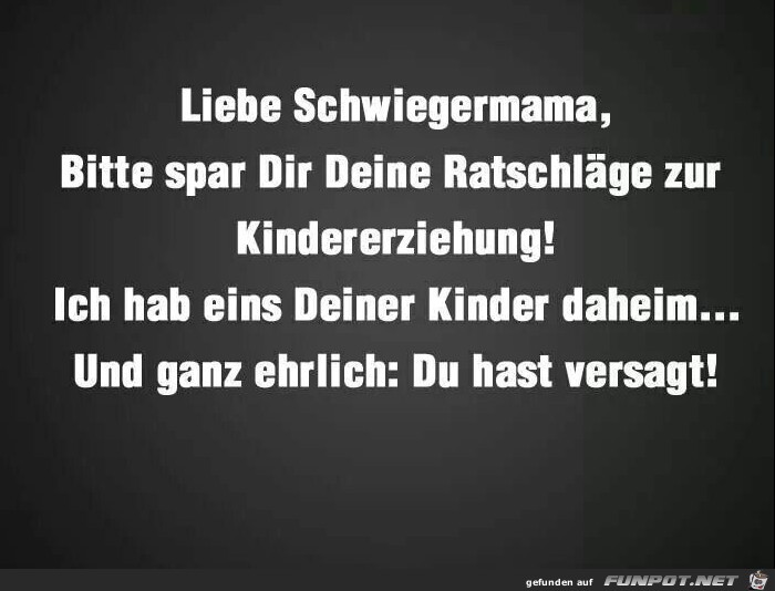 Liebe Schwiegermama