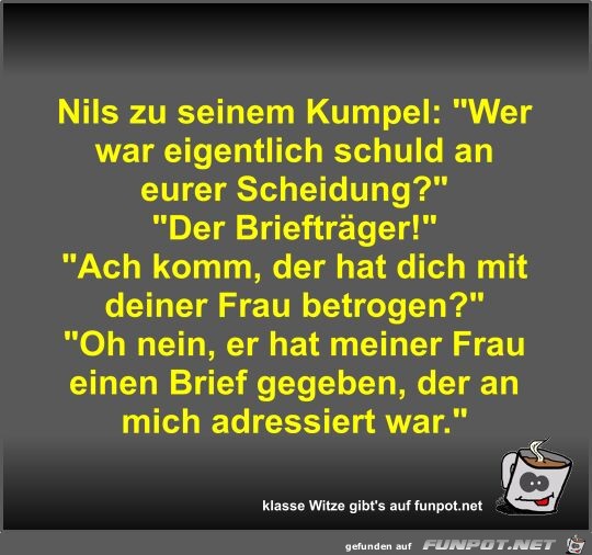 Nils zu seinem Kumpel