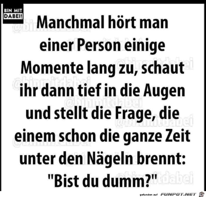 Manchmal