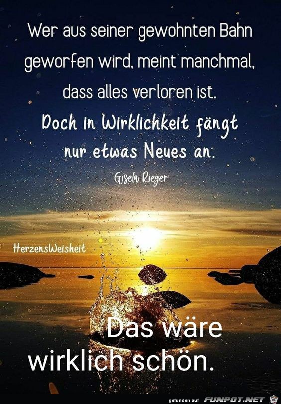 Das wre wirklich schn