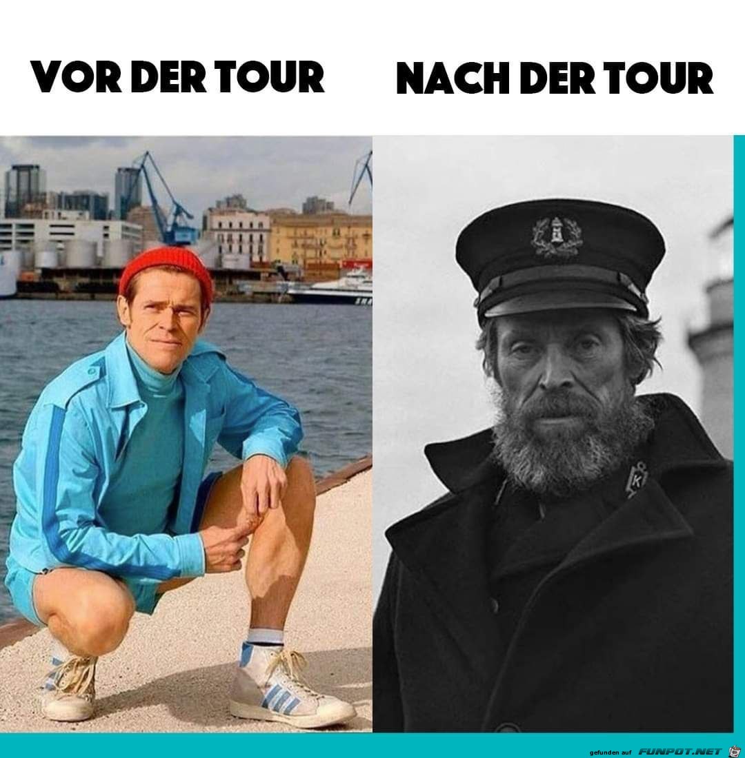 Vor und nach der Tour