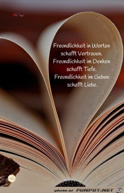 Freundlichkeit in Worten