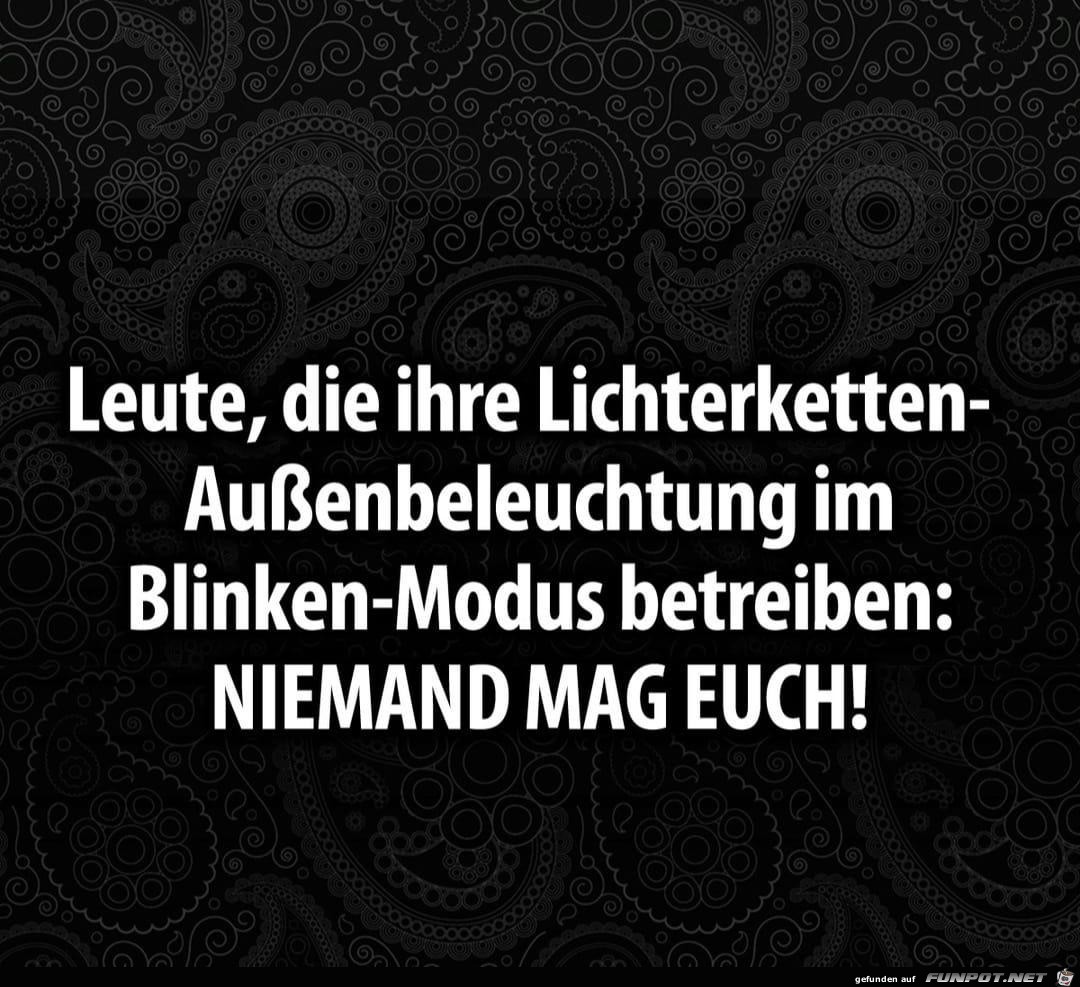 Niemand mag euch