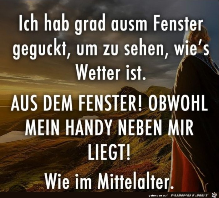 Wie im Mittelalter