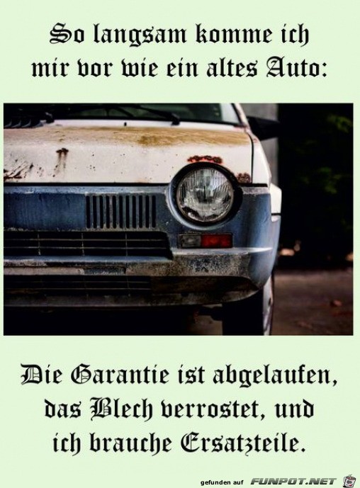 Wie ein altes Auto