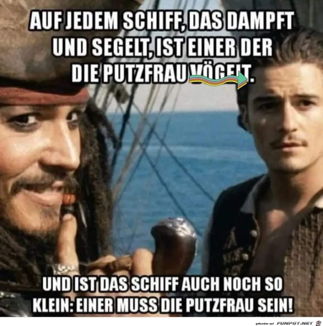 Auf jedem Schiff