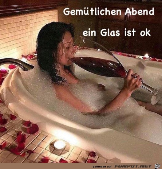 Ein Glas geht immer