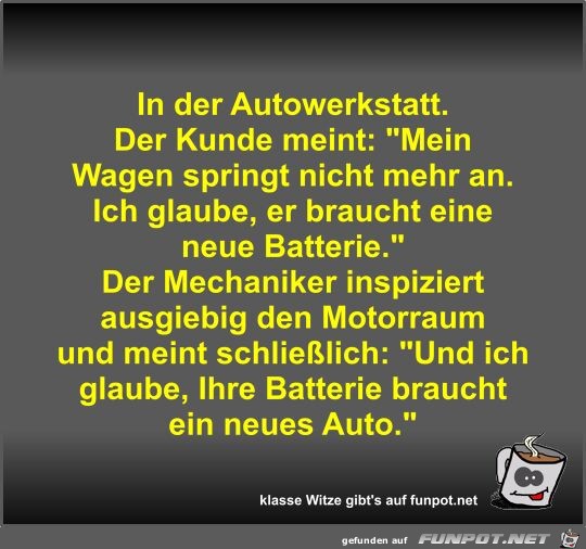 In der Autowerkstatt In der Autowerkstatt