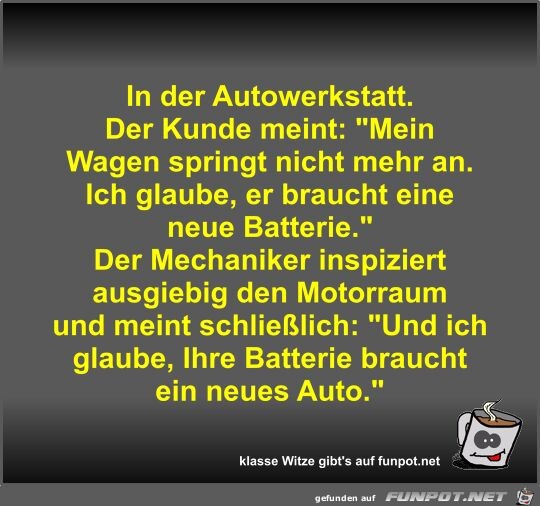 In der Autowerkstatt