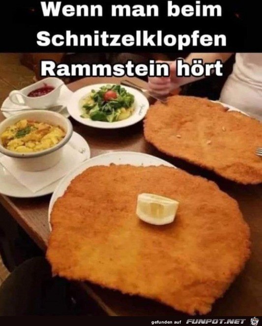 Schnitzel geklopft