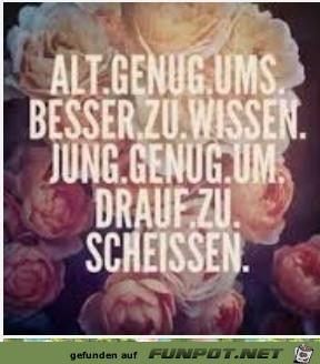 Alt genug