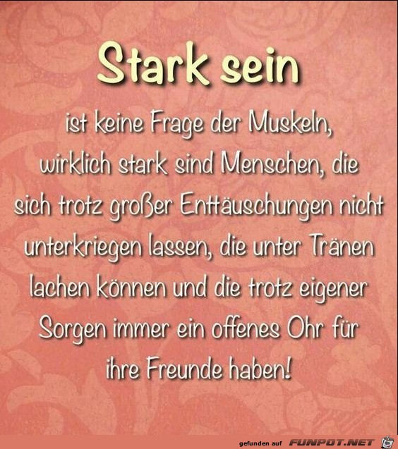 Stark sein