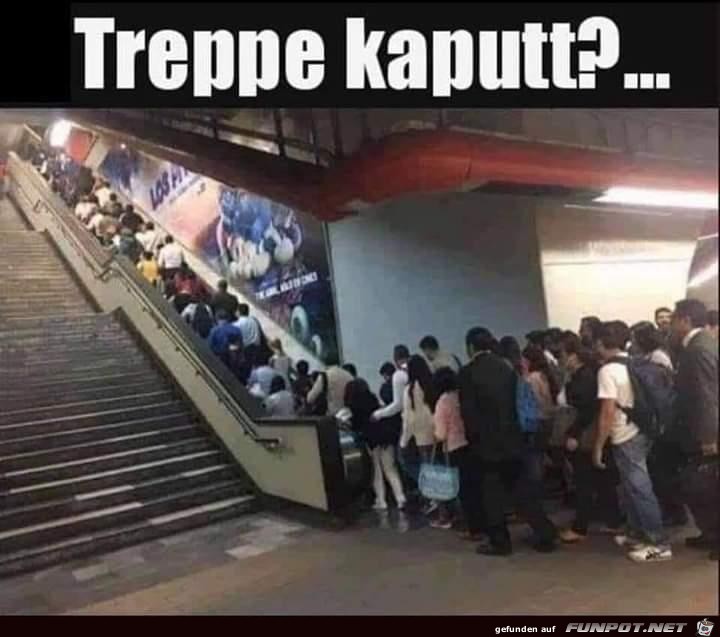 Treppe kaputt