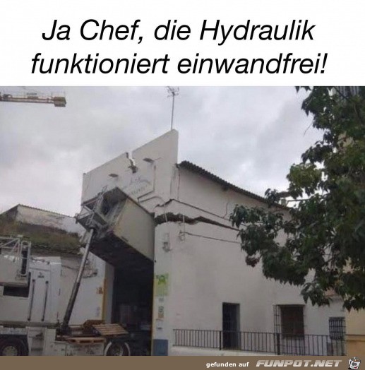 Die Hydraulik luft