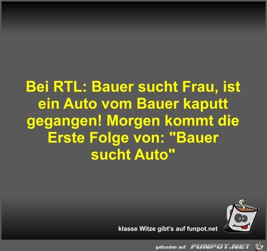 Bei RTL: Bauer sucht Frau