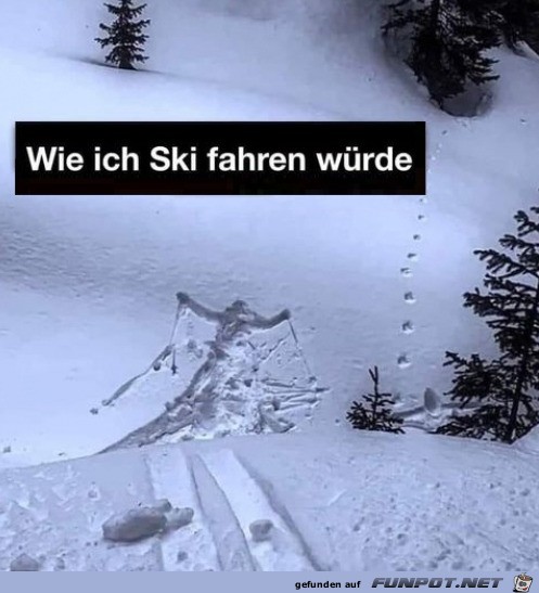 Ich beim Skifahren