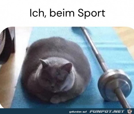 Ich beim Sport