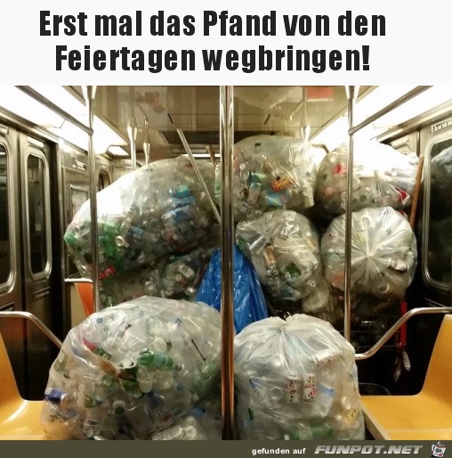 Ziemlich viel Pfand