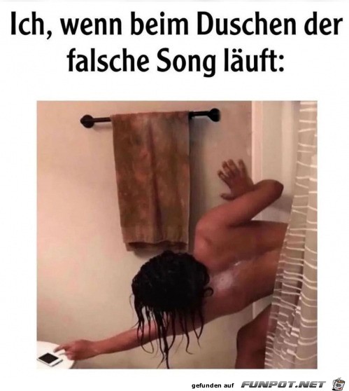 Ich beim Duschen