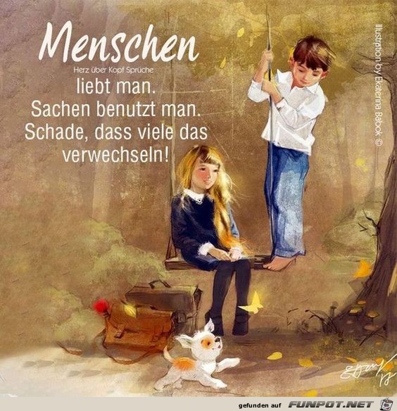 Menschen liebt man