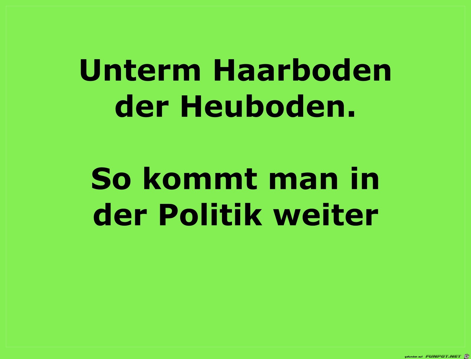 weiterkommen politik