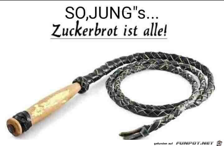 Zuckerbrot ist alle