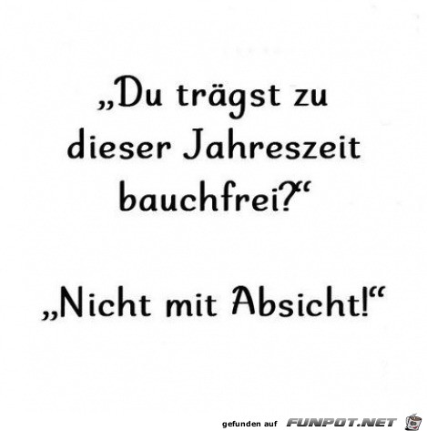 Bauchfrei tragen