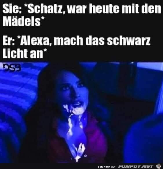 Schwarzlicht Kontrolle