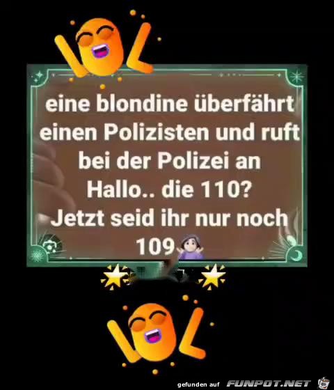 Eine Blondine