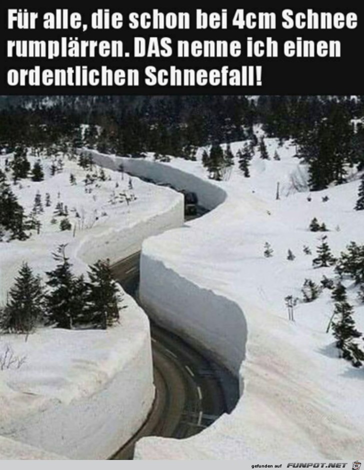 Das ist Schnee