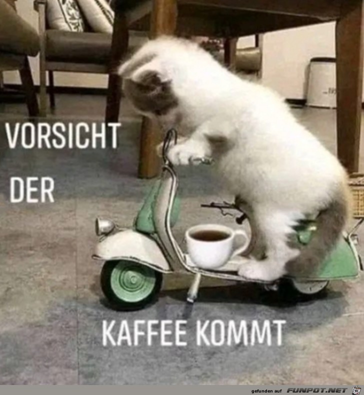 Der Kaffee kommt