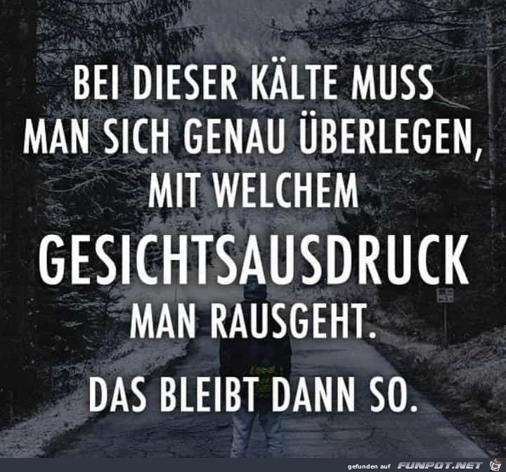 Bei dieser Kälte Bei dieser Kälte