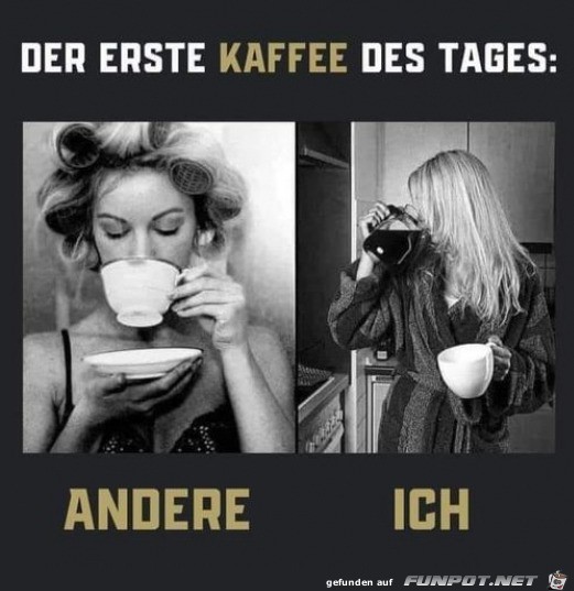 Der erste Kaffee