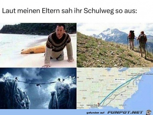 Der Schulweg meiner Eltern