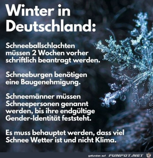 Winter in Deutschland