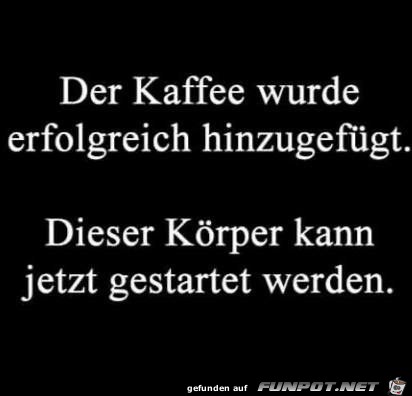 Kaffee erfolgreich hinzugefgt