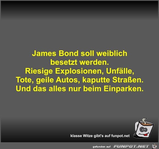 James Bond soll weiblich besetzt werden