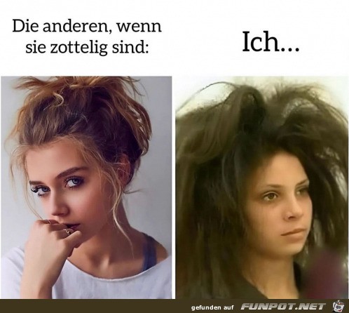 Wenn man zottelig ist