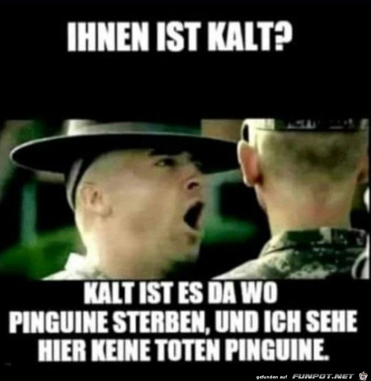 Es ist kalt