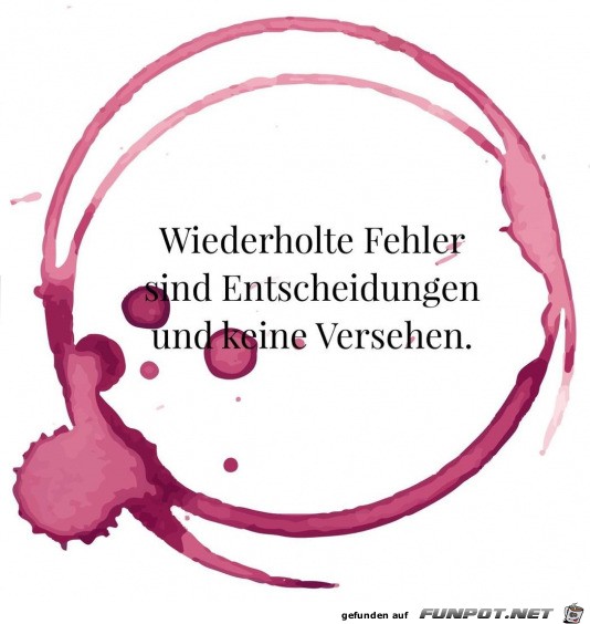 Wiederholte Fehler