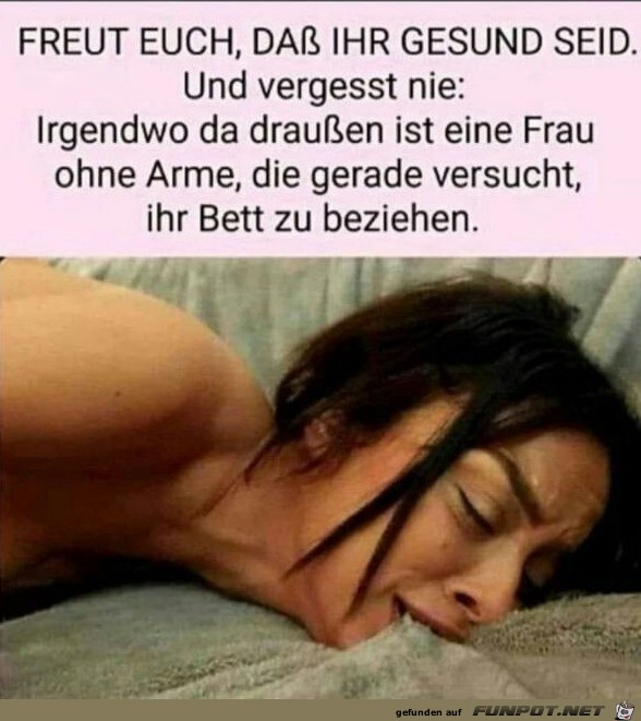 Das Bett mit dem Mund beziehen