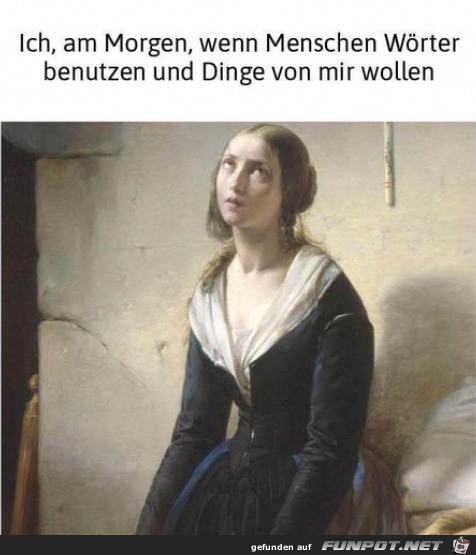 Ich am Morgen