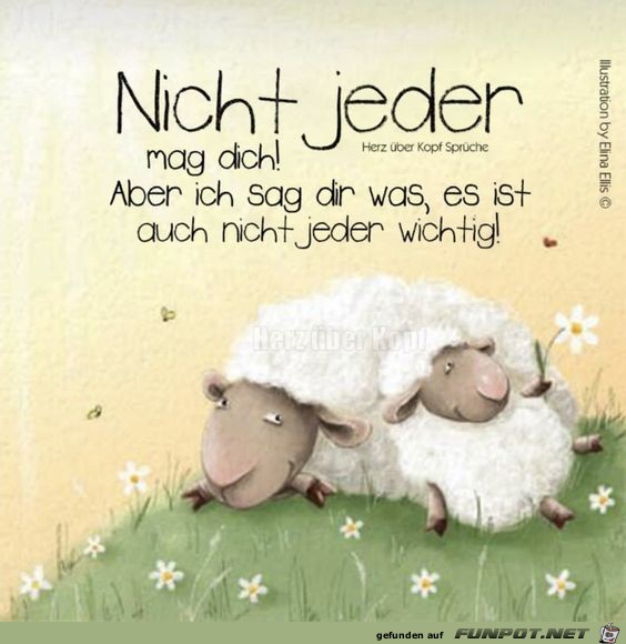 Nicht jeder mag dich