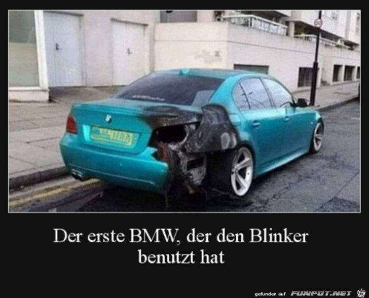 Blinker benutzt